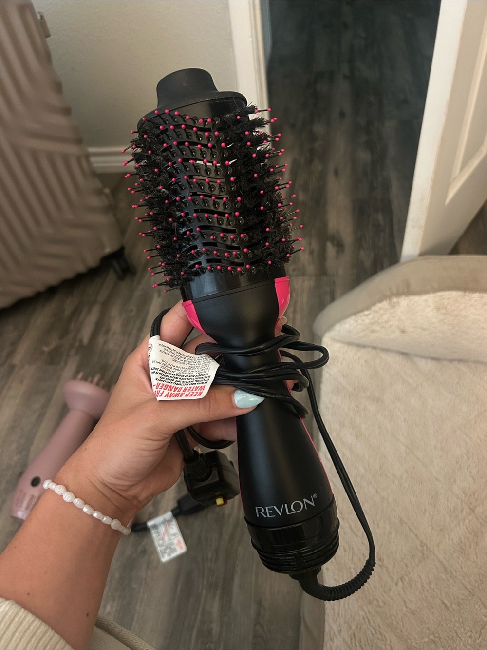 Revlon Black and Pink Hot Air Round Brush Styler